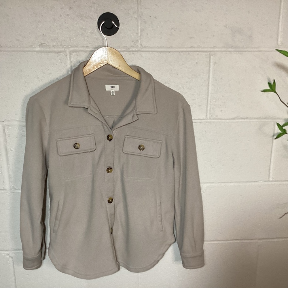 BKE Buckle Girls Youth Shacket | Warm & Cute!
